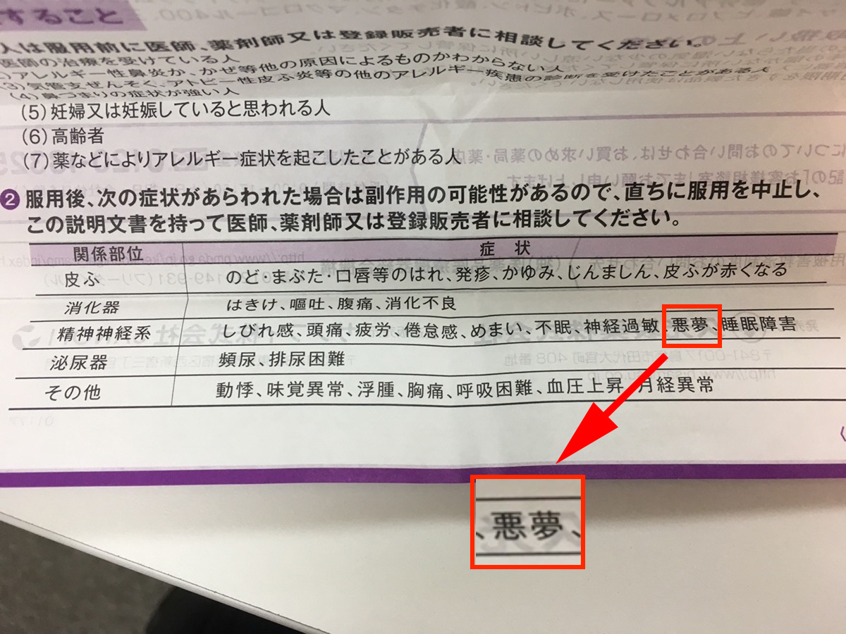 花粉症の人におなじみの薬 アレグラfxでは 副作用の可能性がある症状 に 悪夢 と記載されている みんな知ってるあたりまえ知識 ロケットニュース24