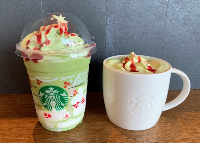 スタバ新作 ピスタチオ クリスマス ツリー フラペチーノ はサッパリ飲みやすいよ ツリー っぽい見た目にワクワクが止まらない ロケットニュース24