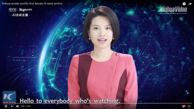 中国で 女性aiアナウンサー が爆誕 パッと見 本物の人間と見分け