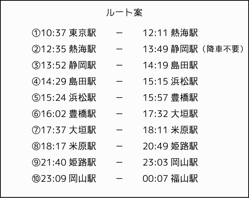 裏ワザ 500円で東京から広島まで行く方法 運とタイミング次第では九州まで行けるかも ロケットニュース24