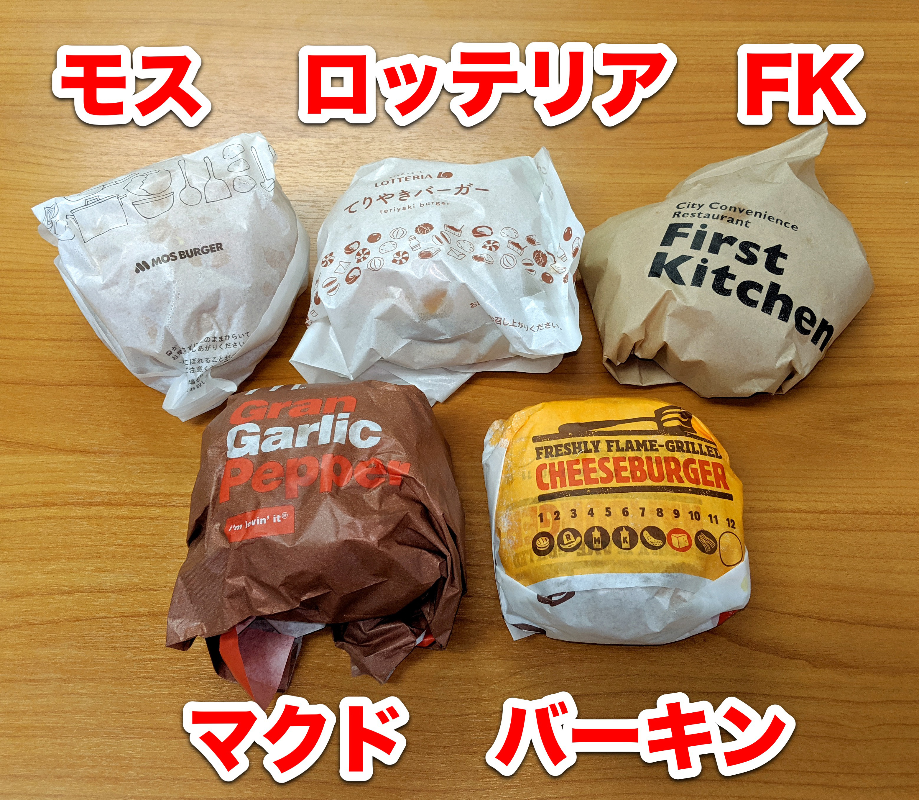 ハンバーガー検証 もっともコスパが高い 税込700円 のセットはどれだ マック バーキン モス ロッテリア Fkを比較してみた ロケットニュース24