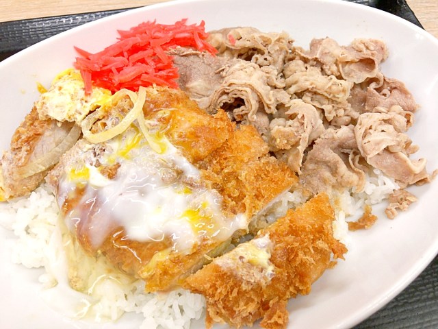 偏差値0 かつやのアタマ悪い新商品 牛丼カツ丼 を食べてみた正直な感想 1 1 2 以上だッッ ロケットニュース24