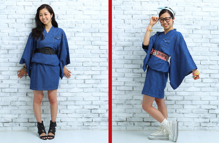 denim yukata