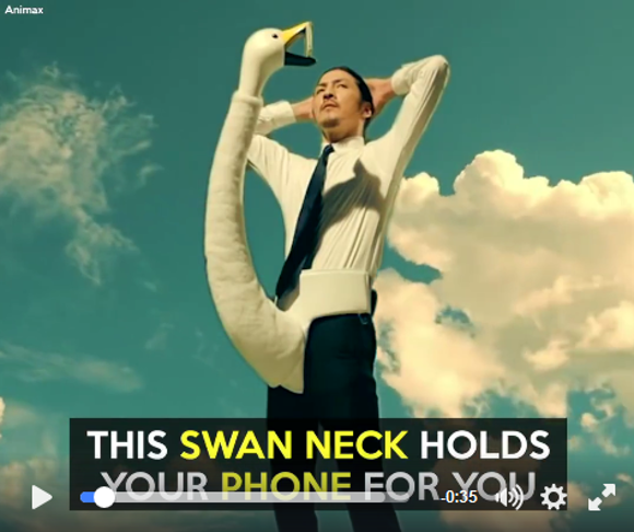 The goose is loose! Video shows off swan smartphone-holder, the ...