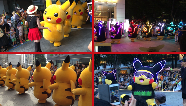 Pikachu Outbreak 18 Photos Pikachus Parade Through Yokohama Bust Out Dance Moves At Night Soranews24 Japan News