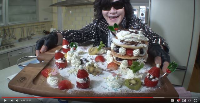 X Japan Vocalist Toshi Becomes A Youtuber Makes Christmas Pancakes Video Soranews24 Japan News