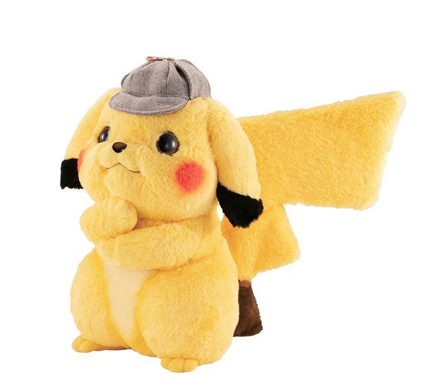 giant detective pikachu plush