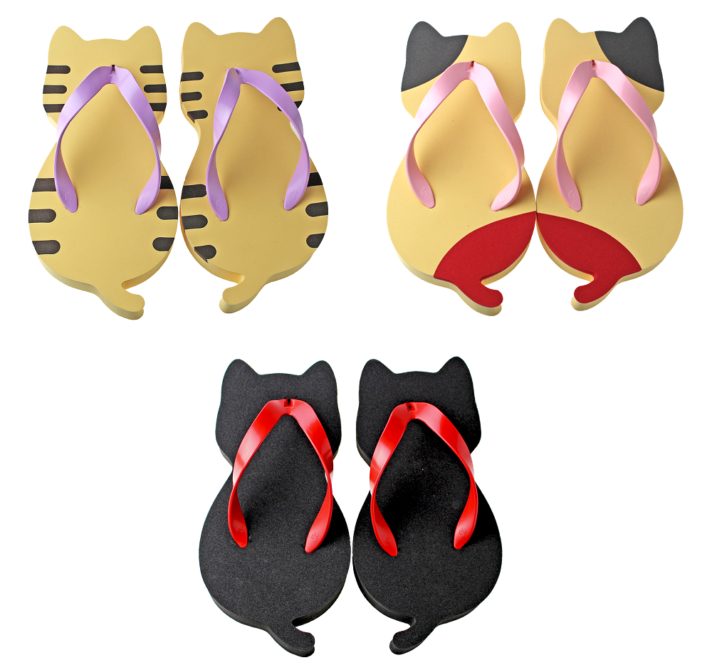 cat shaped slippers