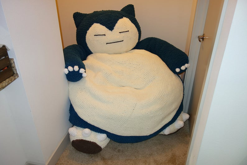 giant snorlax bed