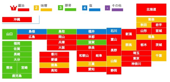 好きなラーメンは何味 地域別に調べてみたところ 九州はもちろん豚骨一色でしたが Pouch ポーチ