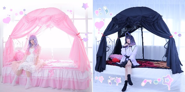 乙女の夢 お部屋に 天蓋ベッド が組み立て式で簡単に実現しちゃう 夢かわor闇かわ どっちのプリンセスにあこがれる Pouch ポーチ 乙女の夢 お部屋に 天蓋ベッド が組み立て式で簡単に実現しちゃう 夢かわor闇かわ どっちのプリンセスにあこがれる Pouch ポーチ