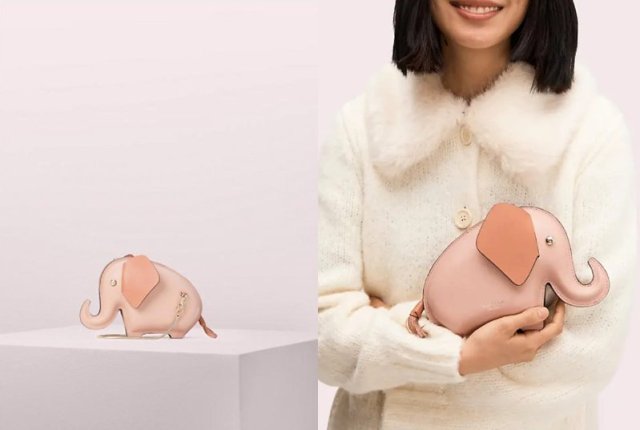 ケイト スペードの ゾウさんバッグ がかわいい しっぽがファスナーになってるよ Pouch ポーチ