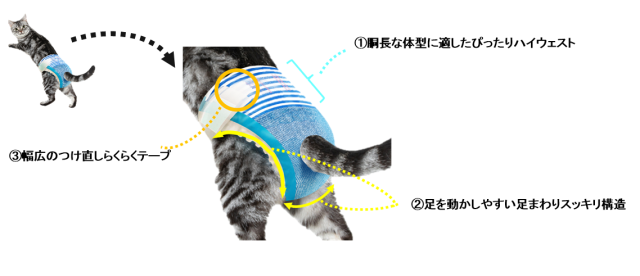 日本初の 猫用おむつ が新登場 トイレ介助が必要な猫たちのために作られました Pouch ポーチ